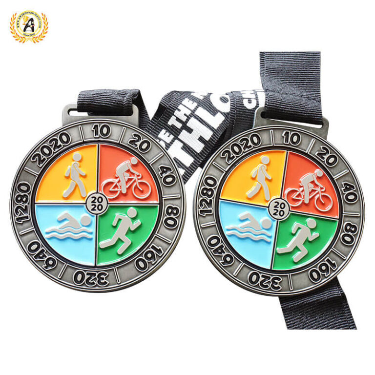 Custom Ironman Medal Supplier | Metal Triathlon Medal Manufacturers