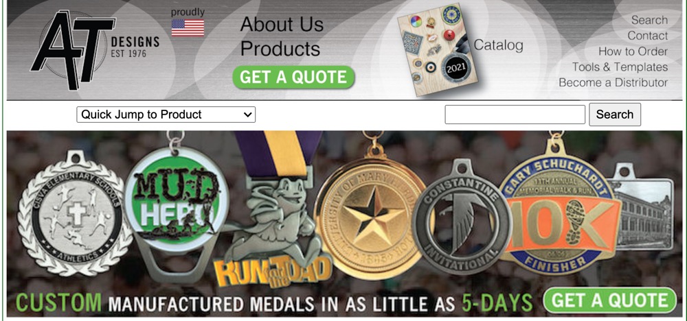 AT designs medals