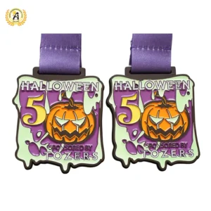 Halloween medaille op maat