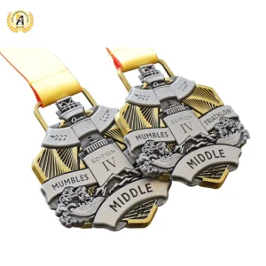 medalla de triatlón